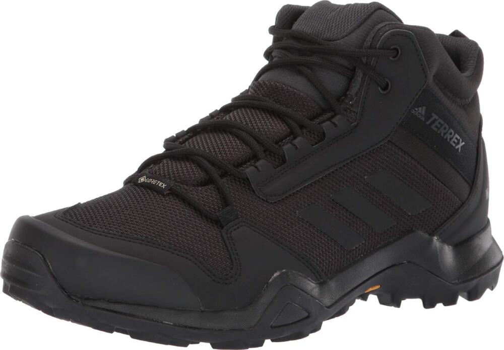 adidas mens Terrex Ax3 Mid Gore-tex Hiking Black/Black/Carbon 12